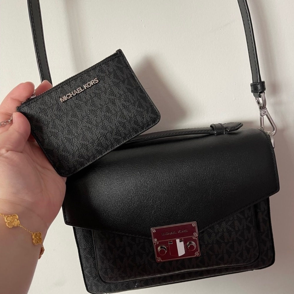 Michael Kors Crossbody Satchel with Key Chain Wallet